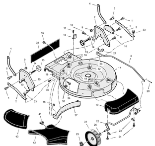 Part Location Diagram of 1101378E020 Murray Brace, Handle Bracket
